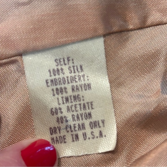 Nanette Lepore Embroidered Floral Jacket with Ribbon Detail,Size 0,Y2K Vintage - Picture 12 of 12